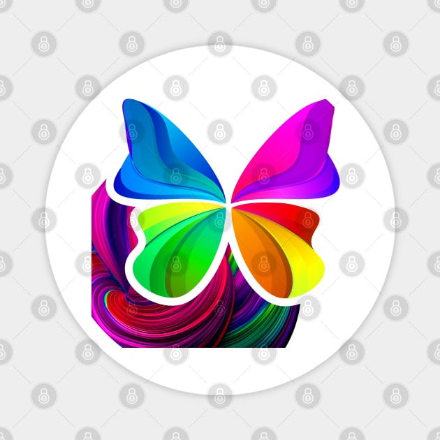 Butterfly Change and Transformation, Comfort, Hope, and Positivity Magnet by PulsePeople